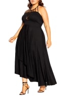 Plus Size Emily Braid Detail Maxi Dress Black